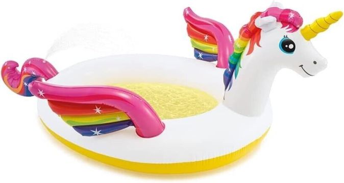 Intex Kinderpool Einhorn Planschbecken XXL Spray Pool Schwimmbecken Intex Kinderpool Einhorn Planschbecken XXL Spray Pool Schwimmbecken