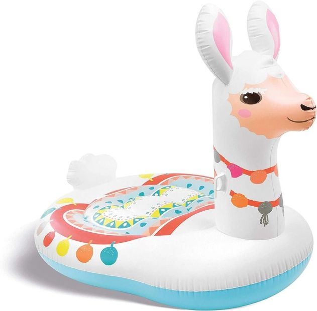 Intex Pool Luftmatratze XXL Schwimmsessel + Griff Wasserliege LAMA-Design Lounge