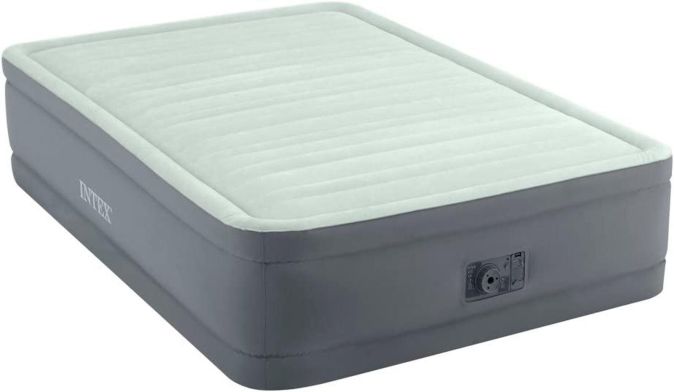 Intex Luftbett 2 Personen mit Pumpe Doppelbett Luftmatratze Delux