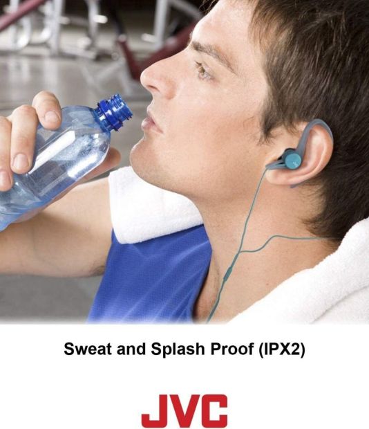 JVC Sport Kabelgebunden Kopfhörer Pivot Motion In-Ear Headset Blau JVC Sport Kabelgebunden Kopfhörer Pivot Motion In-Ear Headset Blau