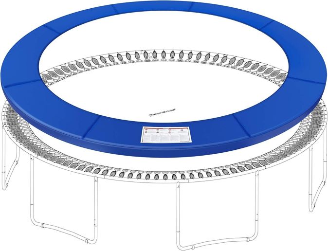 Songmics Trampolin Randabdeckung Ø 305cm Trampolinmatte Blau Songmics Trampolin Randabdeckung Ø 305cm Trampolinmatte Blau