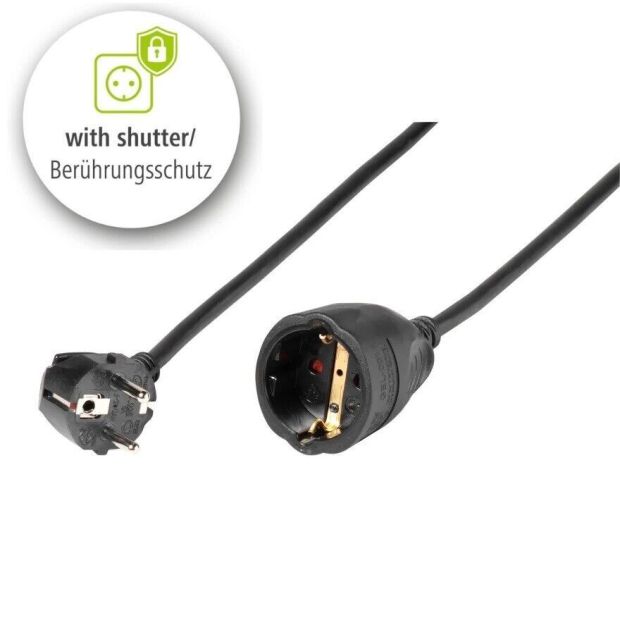 Vivanco Schutzkontakt Verlängerungskabel 3m Stromkabel Stecker Vivanco Schutzkontakt Verlängerungskabel 3m Stromkabel Stecker