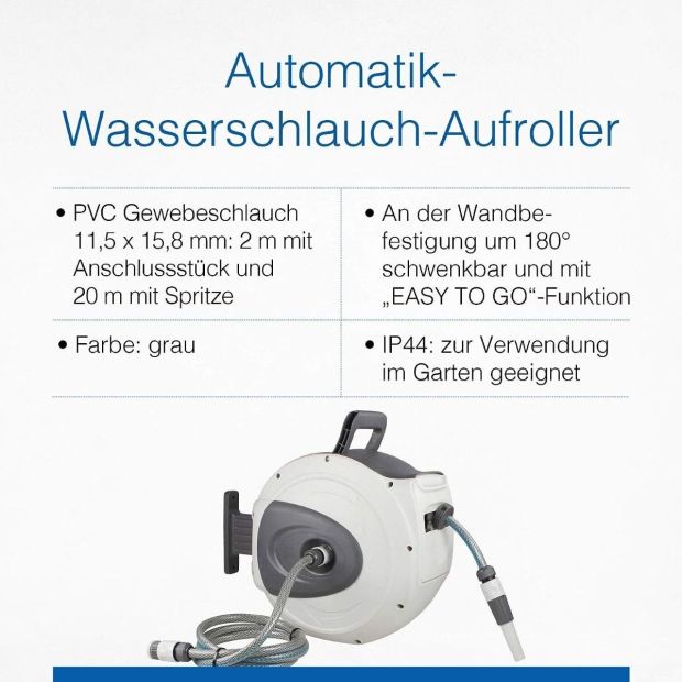 as - Schwabe Automatik Wasserschlauch Trommel mit 20 m Aufroller