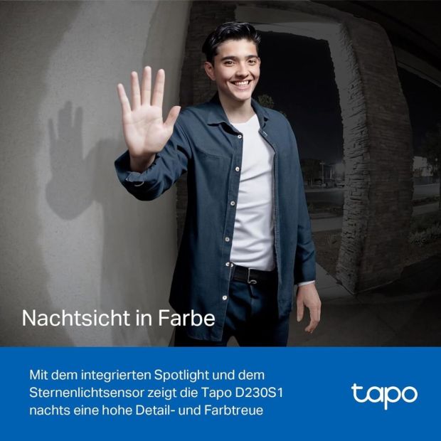 TP-Link Tapo D230S1 Smarte Türklingel mit Kamera [B-WARE]