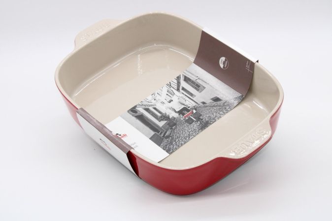 Staub Auflaufform 34 x 26cm 3,5 Liter Rot Taupe Keramik