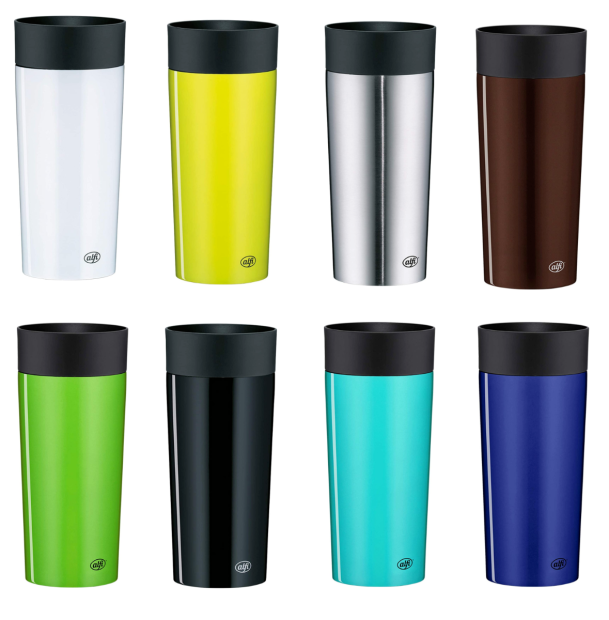  ALFI® Iso Mug+ Thermobecher Kaffee Isolierbecher Isolier Becher 350ml Edelstahl