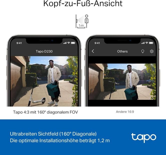 TP-Link Tapo D230S1 Smarte Türklingel mit Kamera [B-WARE]