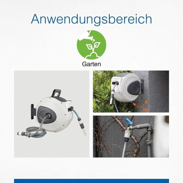 as - Schwabe Automatik Wasserschlauch Trommel mit 20 m Aufroller
