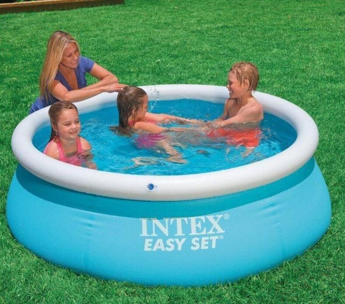 Intex Quick Up Pool Easy Set Schwimmbecken Familien Swimmingpool 183x51 cm