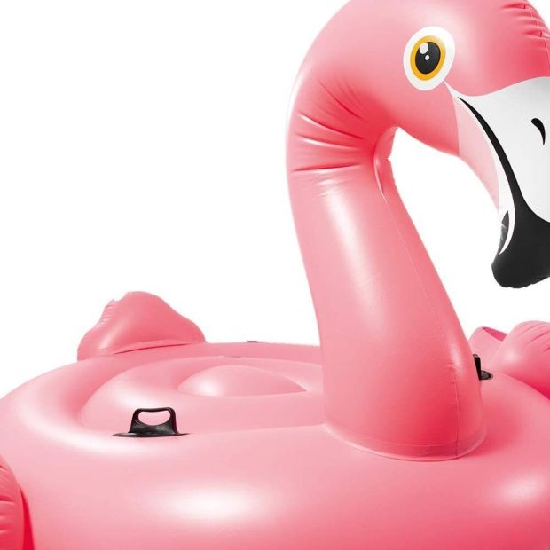 INTEX Mega Schwimmtier Flamingo XXL Schwimmliege Badeinsel Rosa INTEX Mega Schwimmtier Flamingo XXL Schwimmliege Badeinsel Rosa