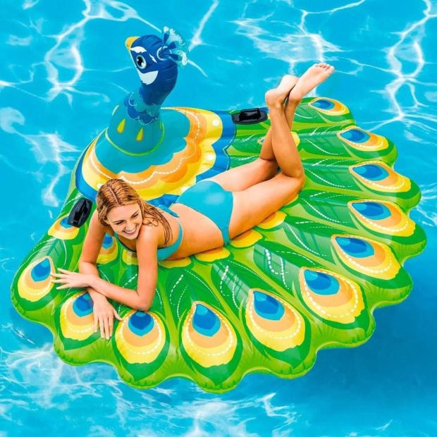Intex Pool Luftmatratze XXL Aufblasbare Badeinsel +Griff Wasserliege Intex Pool Luftmatratze XXL Aufblasbare Badeinsel +Griff Wasserliege