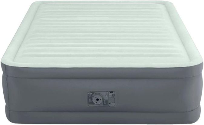 Intex Luftbett 2 Personen mit Pumpe Doppelbett Luftmatratze Delux