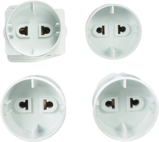 Vivanco Reiseadapter USA Euro Reisestecker SET Universal Reistecker [4er-Set]
