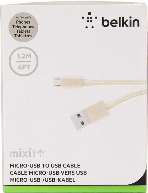 Belkin Premium Mixit Micro-USB auf USB-A Kabel Ladekabel 1,2m Belkin Premium Mixit Micro-USB auf USB-A Kabel Ladekabel 1,2m