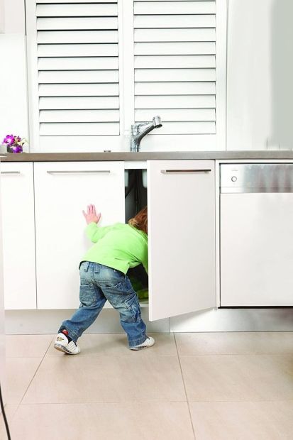 Dreambaby Baby Kindersicherung Schublade Schranksicherung ohne Bohren (2er)