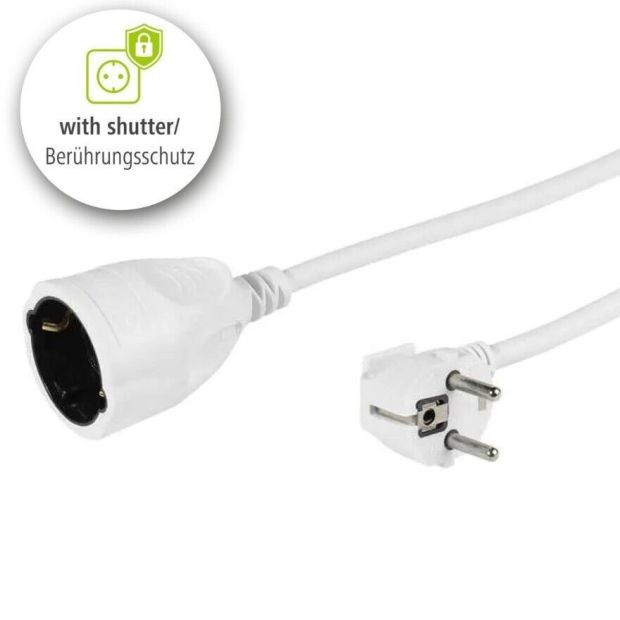 Vivanco Schuko Verlängerungskabel 5 Meter EU Schukostecker Vivanco Schuko Verlängerungskabel 5 Meter EU Schukostecker