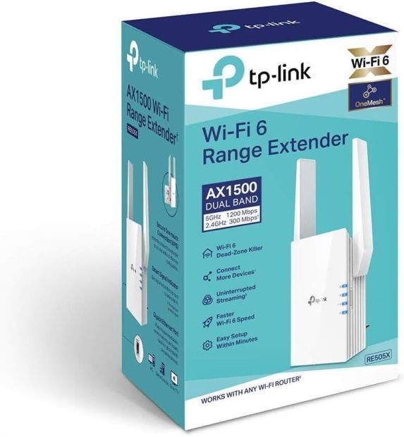 TP-Link RE505X AX1500 WiFi 6 WLAN Verstärker Repeater Dualband Router [B-WARE]