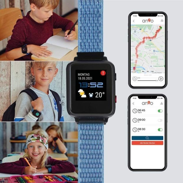 ANIO 5 Kinder Smartwatch GPS LBS SOS WLAN Telefonuhr Wasserdicht Kids ANIO 5 Kinder Smartwatch GPS LBS SOS WLAN Telefonuhr Wasserdicht Kids