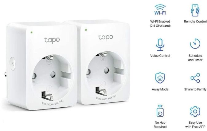 TP-Link Tapo P100 Smart Steckdosenadapter WLAN WiFi Steckdose 4er-Pack [B-WARE]