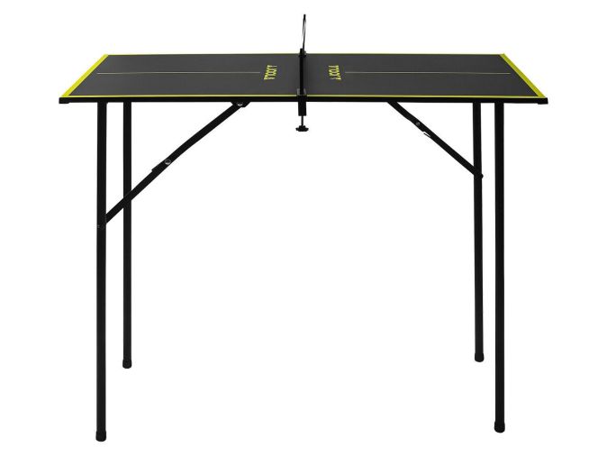 JOOLA Mini Tischtennisplatte mit Netz 90x45cm & 12x Tischtennisbälle & 2x Tischtennisschläger