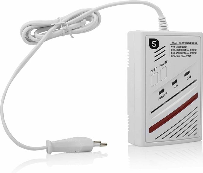 Smartwares 4-in-1 CO Melder Gasmelder Kohlenmonoxid Gaswarner [B-WARE]