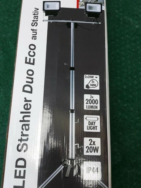 REV Ritos LED Strahler Duo Eco auf Stativ Scheinwerfer Flutlicht Leuchtmittel