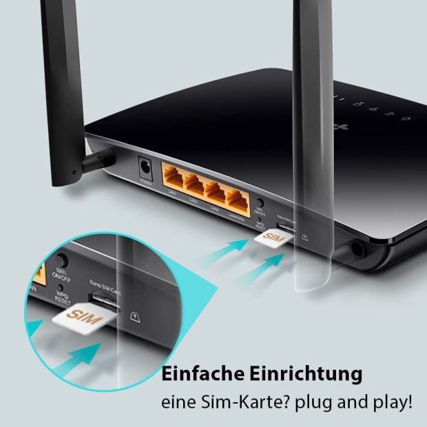 TP-Link TL-MR6400 WLAN 4G LTE Router LAN/WAN-Port [B-WARE]