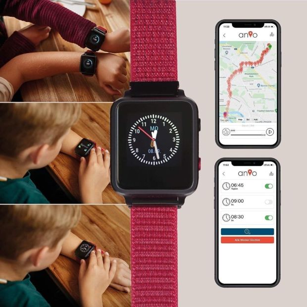 ANIO 5 Kinder Smartwatch GPS LBS SOS WLAN Telefonuhr Wasserdicht Kids ANIO 5 Kinder Smartwatch GPS LBS SOS WLAN Telefonuhr Wasserdicht Kids