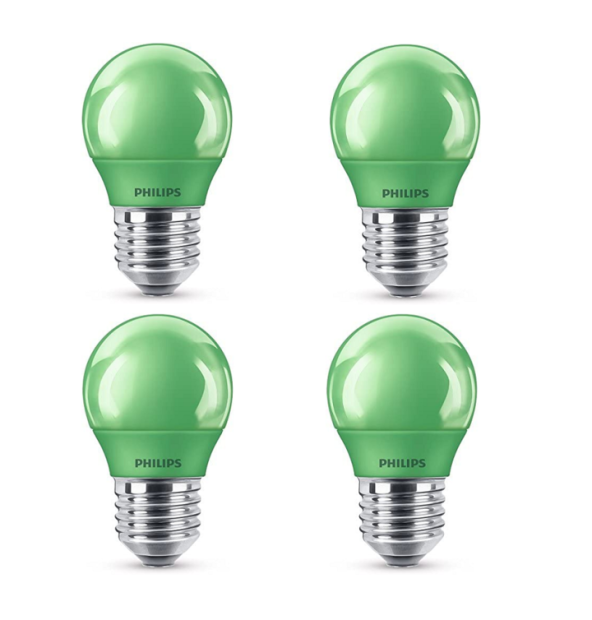 Philips E27 LED grün Partybeleuchtung Leuchtmittel 25W [4er]