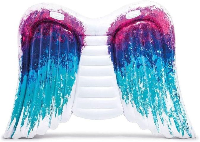 INTEX Luftmatratze Engelsflügel XXL Schwimmliege Badeinsel Wasserliege