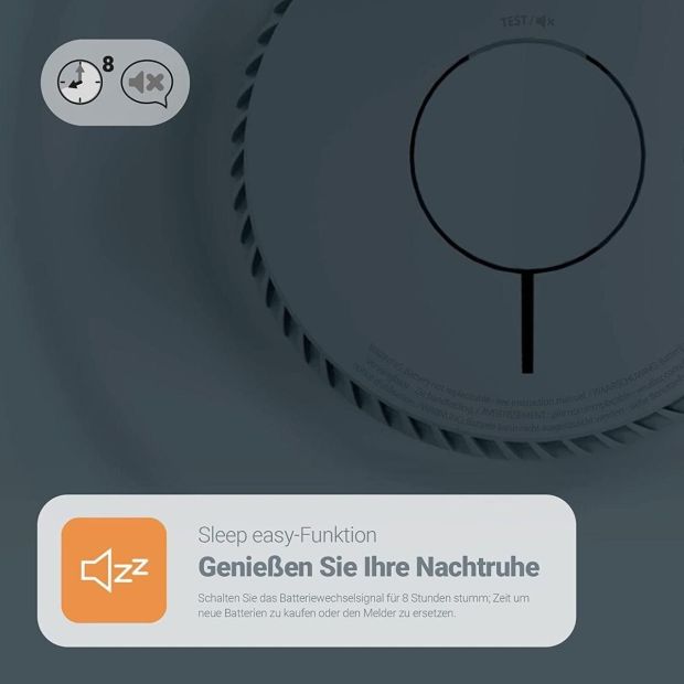 FireAngel Rauchmelder 10 Jahres Batterie Rauchwarnmelder inkl Magnethalter [4er]