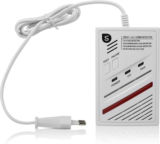 Smartwares 4-in-1 CO Melder Gasmelder Kohlenmonoxid Gaswarner [B-WARE]