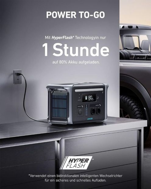 Anker SOLIX F1200 Powerstation Solargenerator Notstromaggregat Anker SOLIX F1200 Powerstation Solargenerator Notstromaggregat