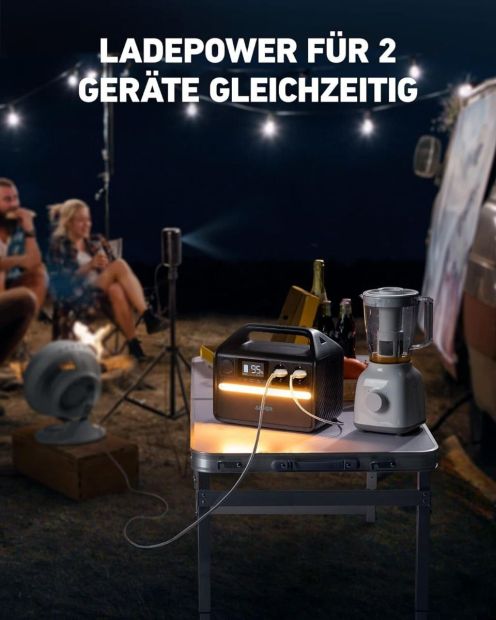 Anker 535 Kompakte Powerstation 500W Tragbar Notstromaggregat