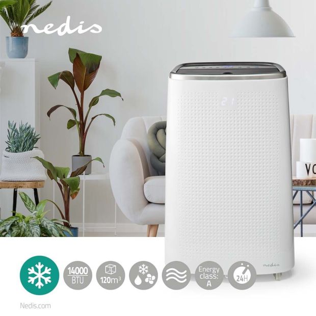 Nedis 3in1 Mobile Klimaanlage 14000BTU Aircooler Fernbedienung Luftkühler 120 m³