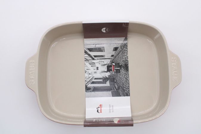 Staub Auflaufform 34 x 26cm 3,5 Liter Rot Taupe Keramik