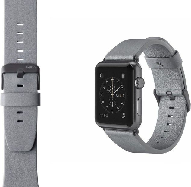 Belkin klassisches Lederarmband für die Apple Watch Series