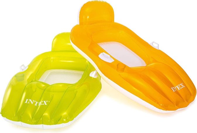 Intex Pool Schwimmsessel Luftmatratze Schwimmbad Wassersessel Griff Getränkehalt