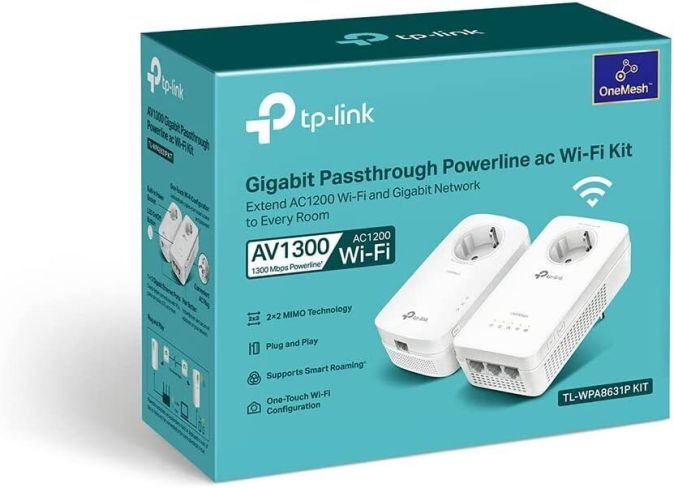 TP-LINK TL-WPA8631P AV1300 Powerline Adapter Kit Dualband Steckdose WLAN [B-WARE]
