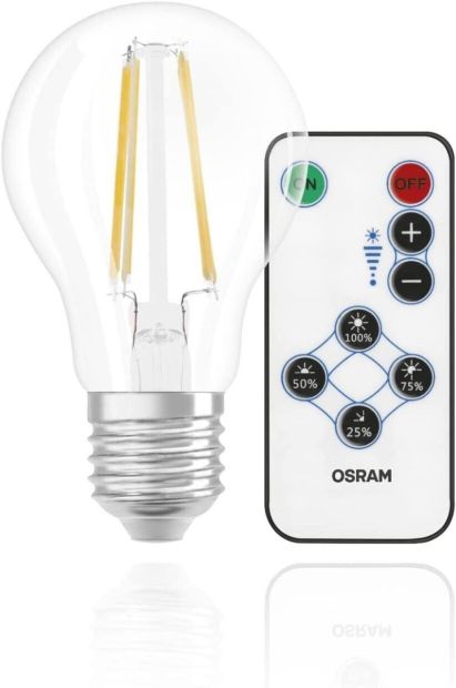 OSRAM E27 LED Leuchtmittel Lampe Dimmbar per Fernbedienung  60W Warmweiß 