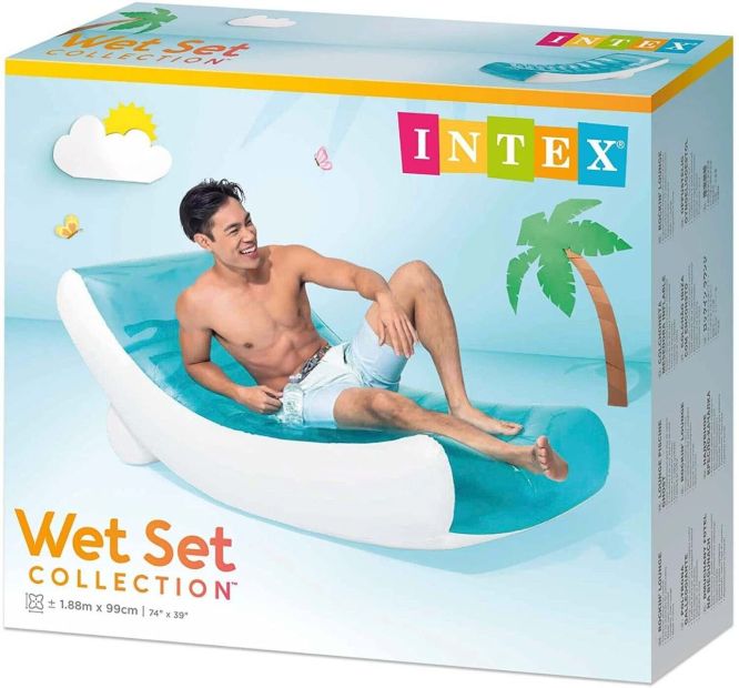 INTEX Rockin Lounge XXL Luftmatratze Pool Liege Schwimmsessel 188x99 cm INTEX Rockin Lounge XXL Luftmatratze Pool Liege Schwimmsessel 188x99 cm