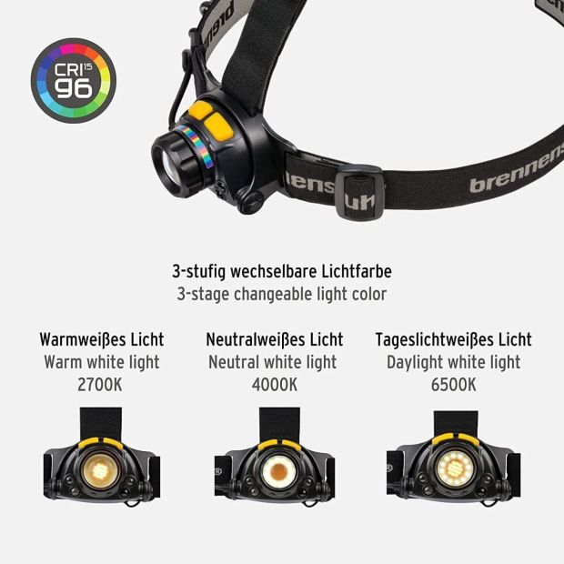 Brennenstuhl LuxPremium LED Akku CRI Stirnlampe Kopflampe Brennenstuhl LuxPremium LED Akku CRI Stirnlampe Kopflampe