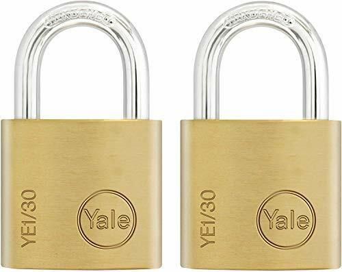 Yale Vorhängeschloss Vorhangschloss 30mm Bügelschloss Innen Koffer Schloss [2er-Pack]