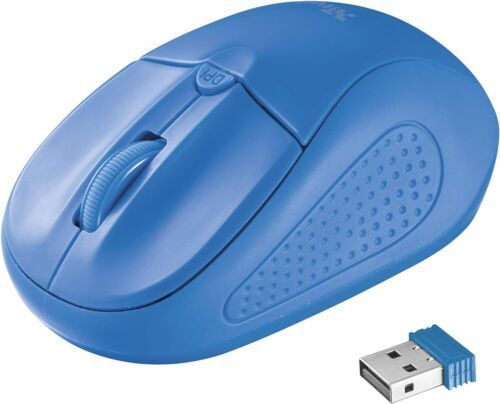 Trust Primo Kabellose Optische Maus 1600 DPI Blau [2er]