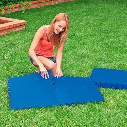 Intex Interlocking Padded Floor Protector Pool Matten Bodenschutzmatte [8ER PACK]
