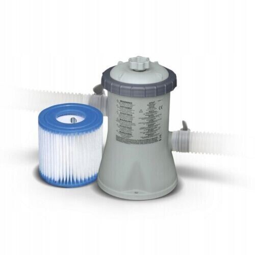 INTEX Pool Filterpumpe 1250l/h Reiniger Filteranlage + Kartusche INTEX Pool Filterpumpe 1250l/h Reiniger Filteranlage + Kartusche