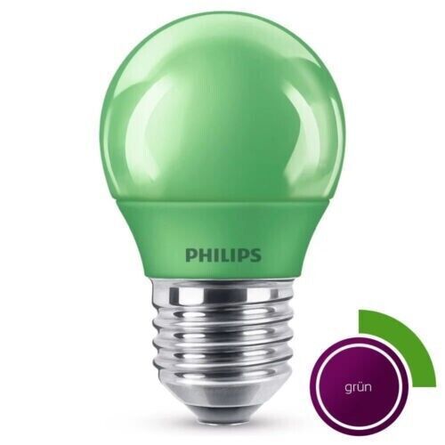 Philips E27 LED grün Partybeleuchtung Leuchtmittel 25W Garten Licht [10er]