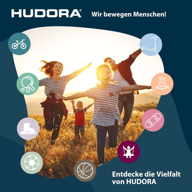 HUDORA LED Roller Skates Rollschuhe Leucht Kinderrollschuhe für Jungen/Mädchen