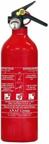Anaf Feuerlöscher Pulverlöscher mit Manometer Messingarmatur 