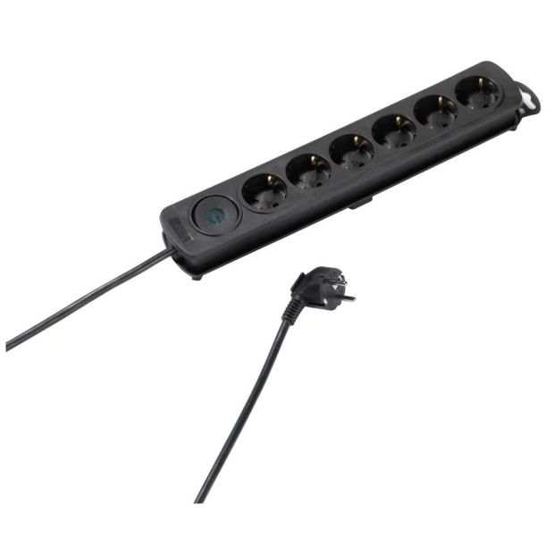 Vivanco Steckdosenleiste 6-fach Schwarz Steckdosenleiste 1,4 m Vivanco Steckdosenleiste 6-fach Schwarz Steckdosenleiste 1,4 m